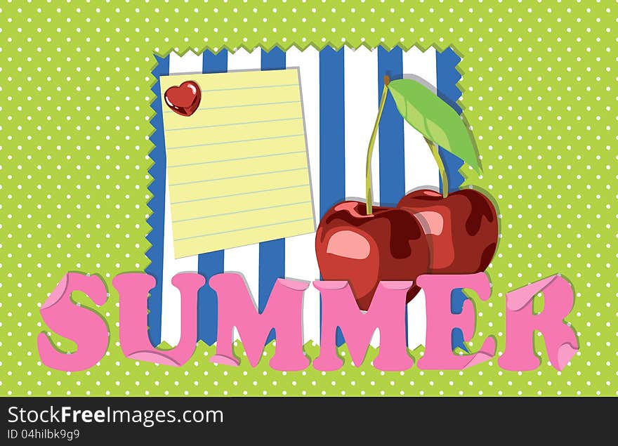 Summer fun background with place for text. Summer fun background with place for text