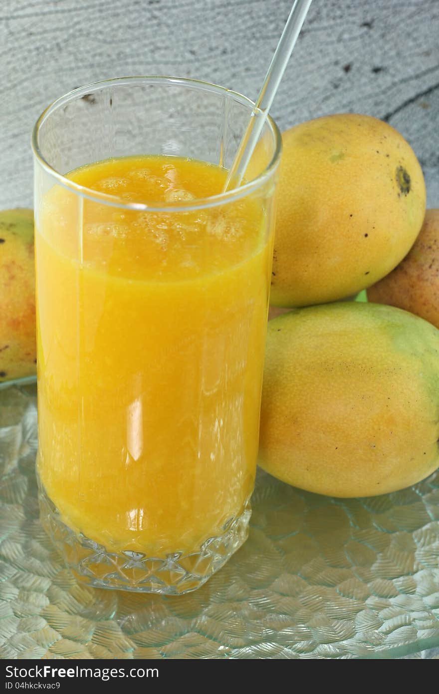 Fresh mango juice