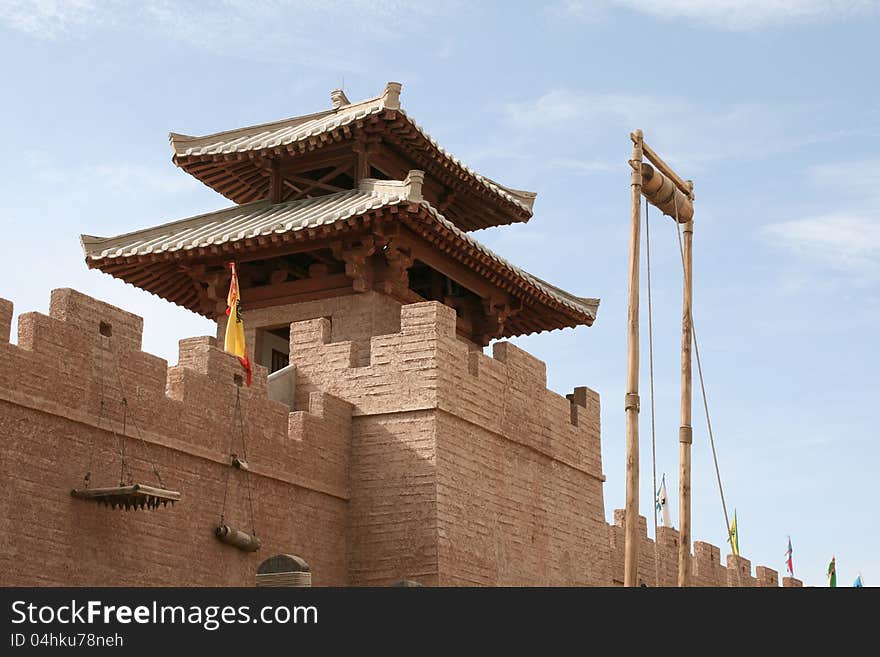 Fort In Yang Guan Museum Near Dunhuang, China