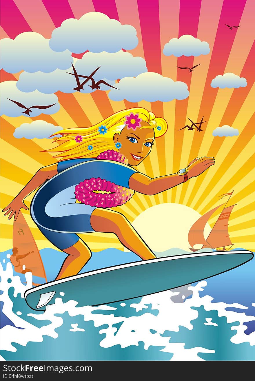 Surf-girl