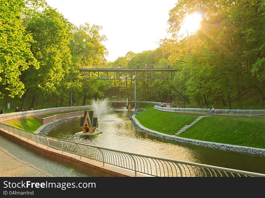 Beautiful scenic in the park