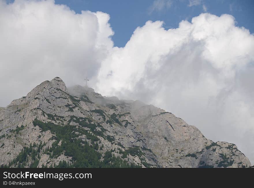 Caraiman and Bucegi mountain in Romania - touristic attraction. Caraiman and Bucegi mountain in Romania - touristic attraction