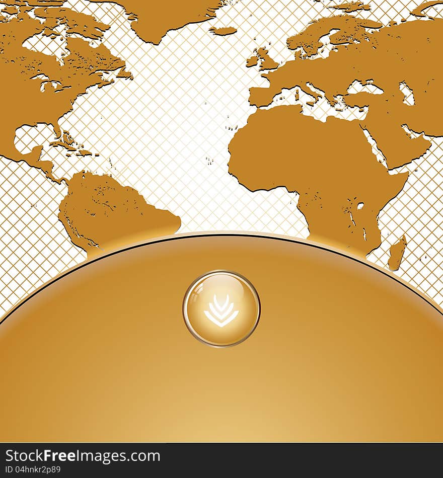 Golden abstract business background