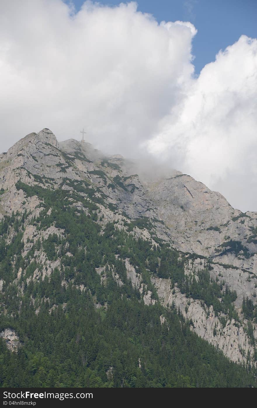 Caraiman and Bucegi mountain in Romania - touristic attraction. Caraiman and Bucegi mountain in Romania - touristic attraction