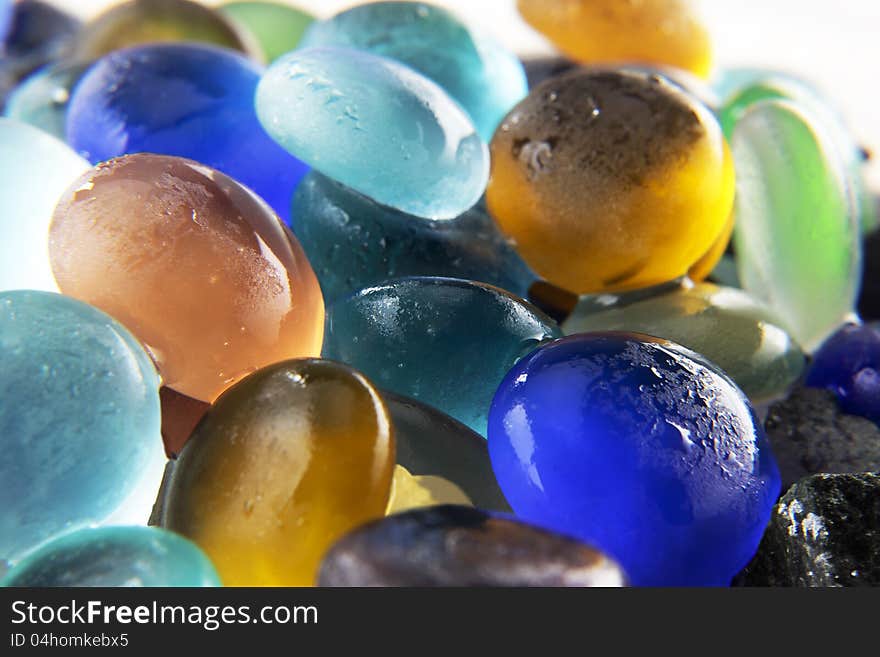 Colored stones