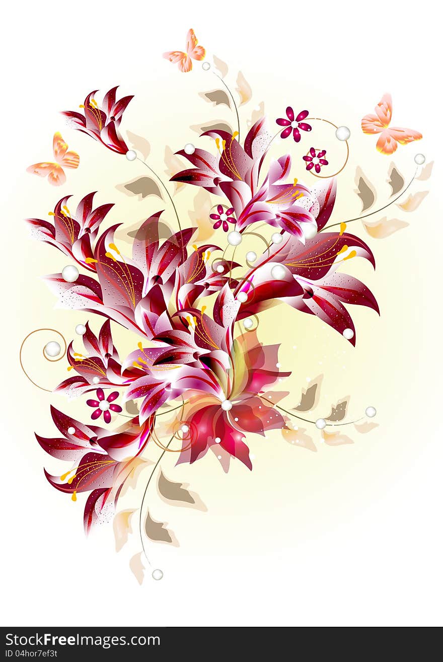 Floral pattern design