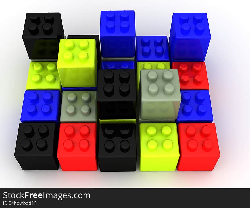 Colorful building blocks