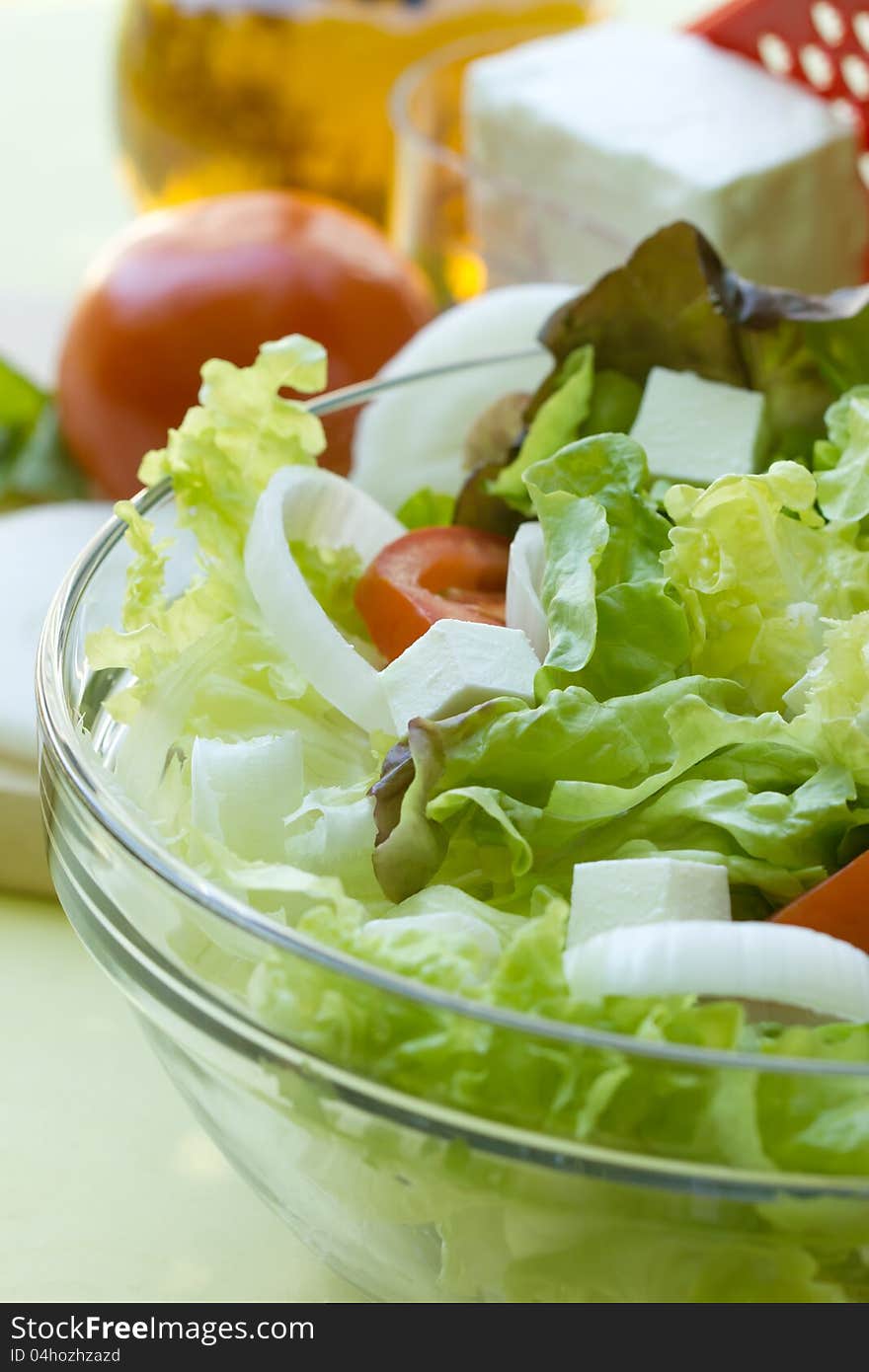 Salad - appetizer is healthy and nutritious meals