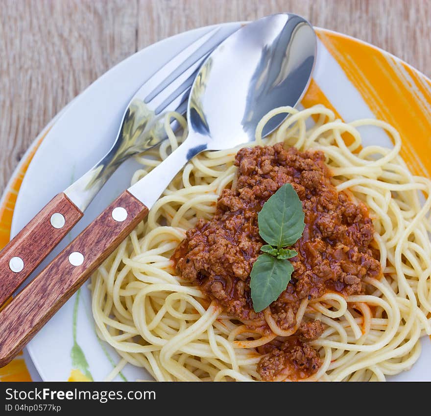 Spaghetti bolognese