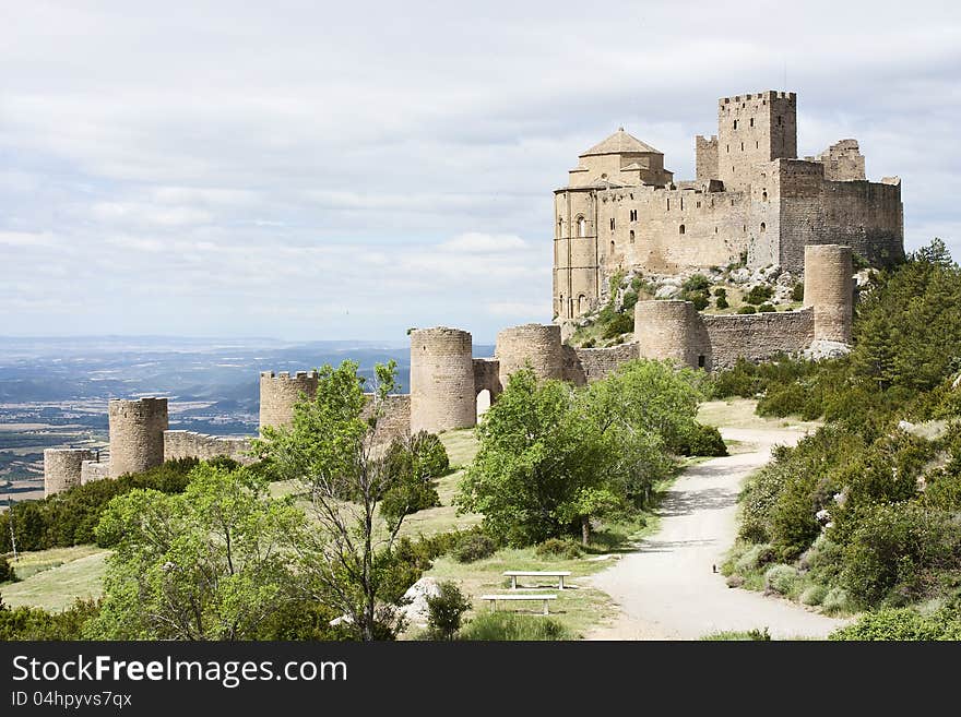 Landscape with Loarre Castle, Huesca, Spain