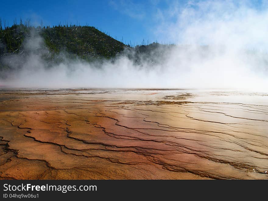 Geyser in Yellowstone National Park, Wyoming. USA.