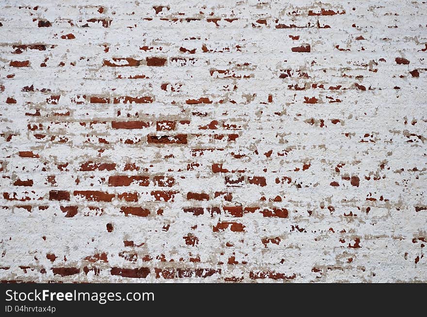 Old brick walls texture of an ancient monastery. Old brick walls texture of an ancient monastery