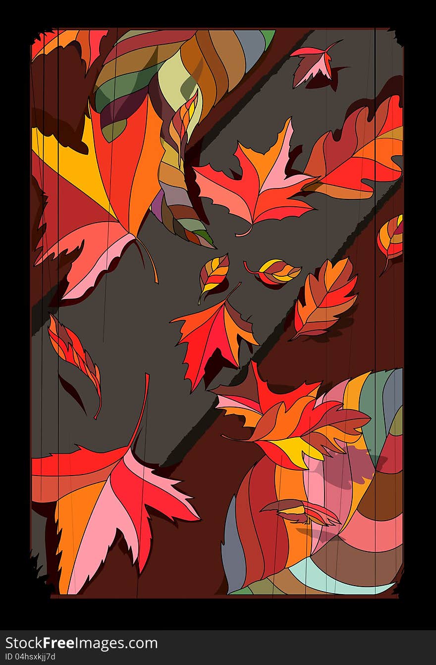 Vector illustration of autumn leaves. Vector illustration of autumn leaves