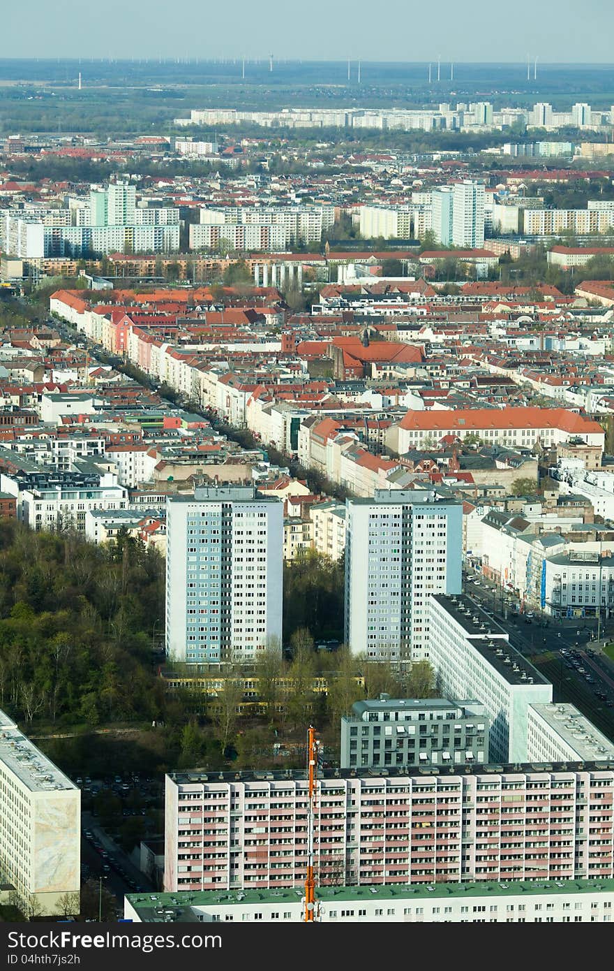 Aerial view of Berlin