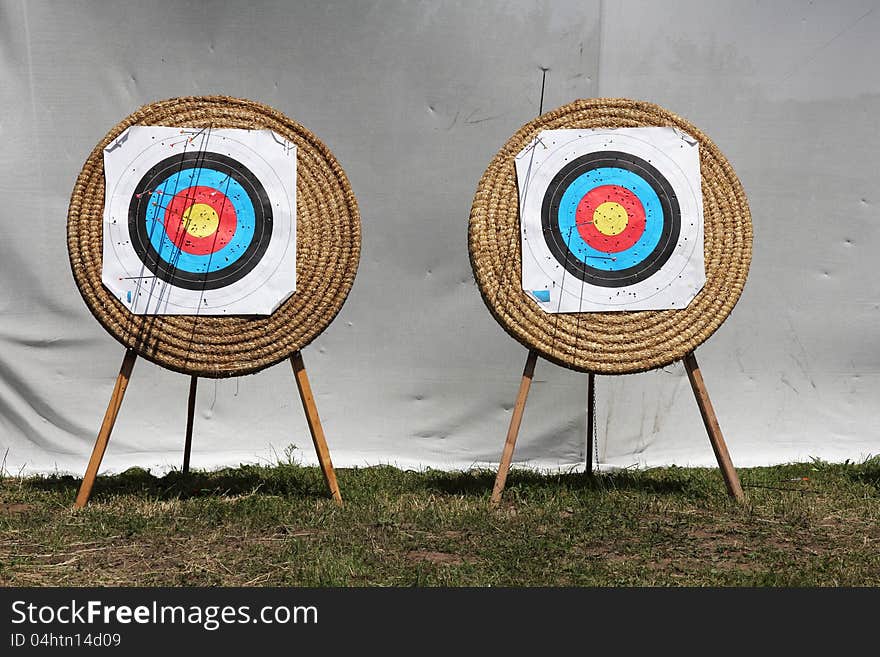 Archery targets for bow and arrow. Archery targets for bow and arrow