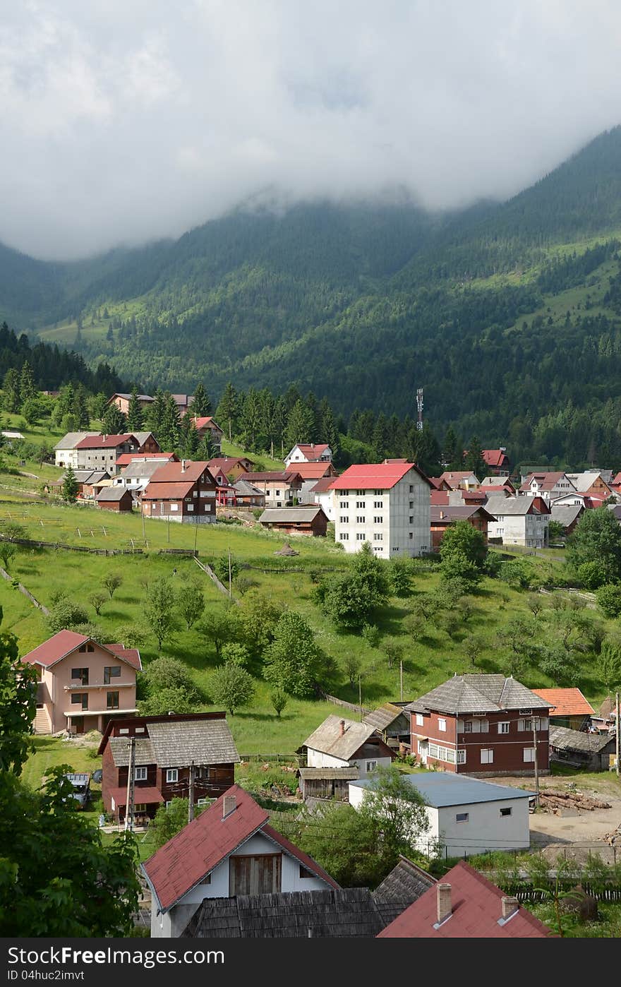 Ranca resort on Transalpina road on top Carpathian mountains in center of Romania. Ranca resort on Transalpina road on top Carpathian mountains in center of Romania