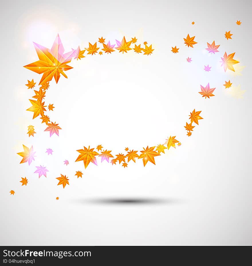 Autumn Background With Great Color Lights