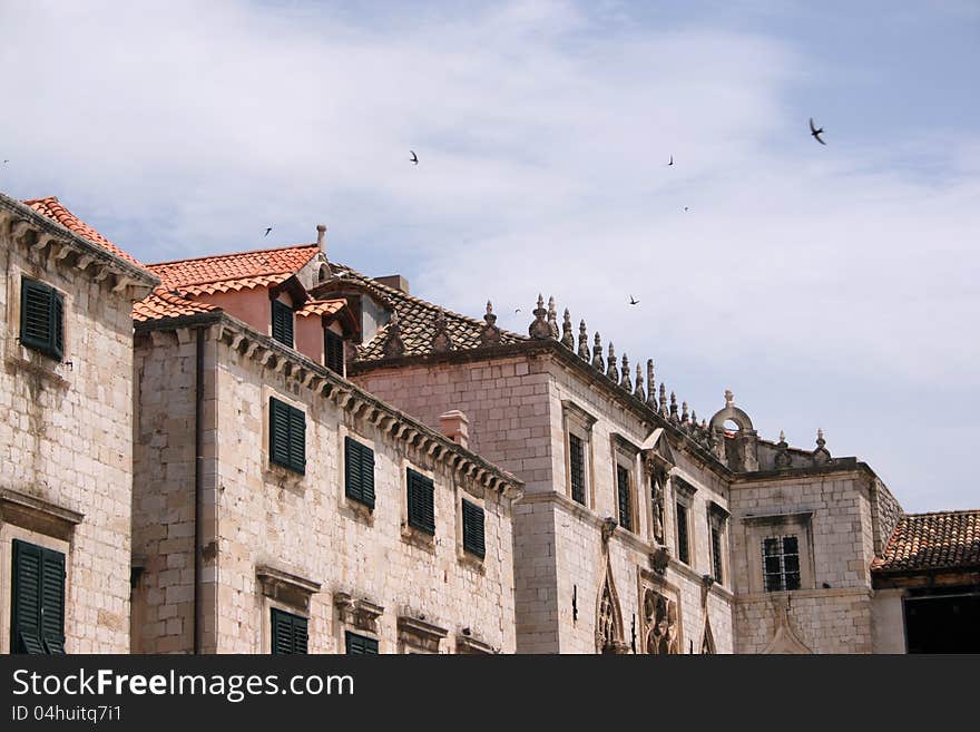 Dubrovnik in Croatia at the dalmatian coast. Dubrovnik in Croatia at the dalmatian coast