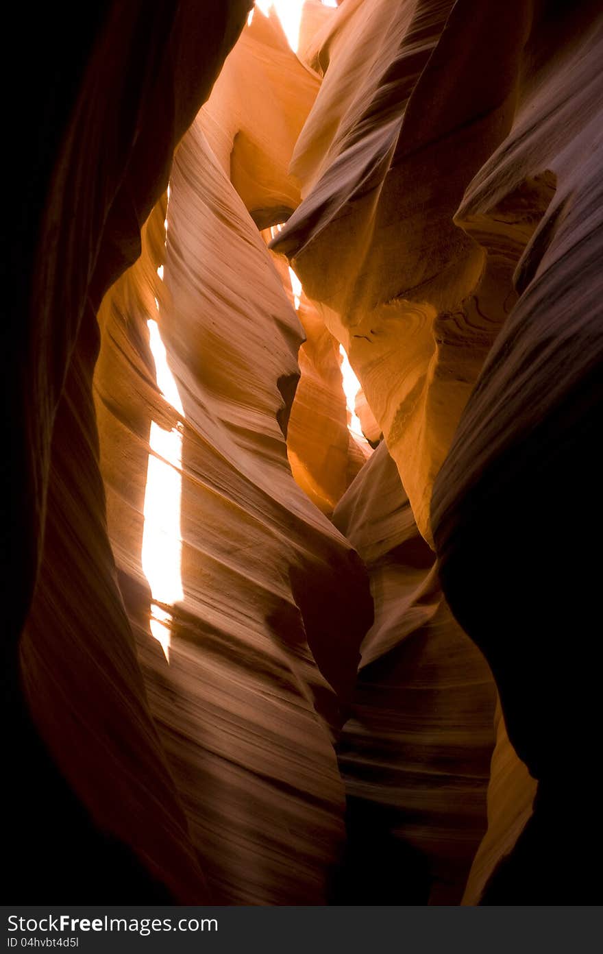 Sunlight Antelope Slot Canyon Desert Geology