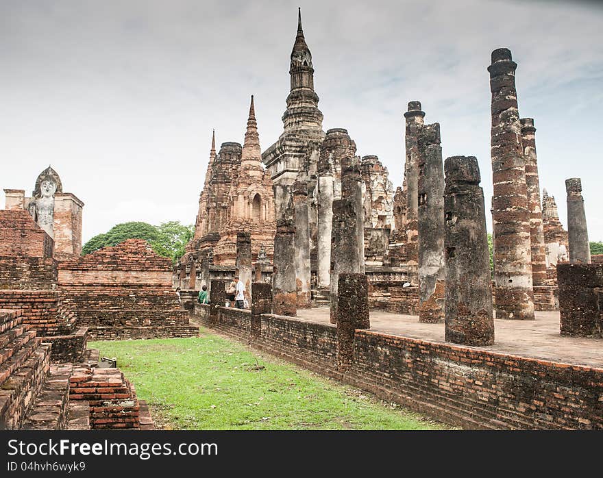 Sukotai archeoligical park,ancient capital of thailand. Sukotai archeoligical park,ancient capital of thailand