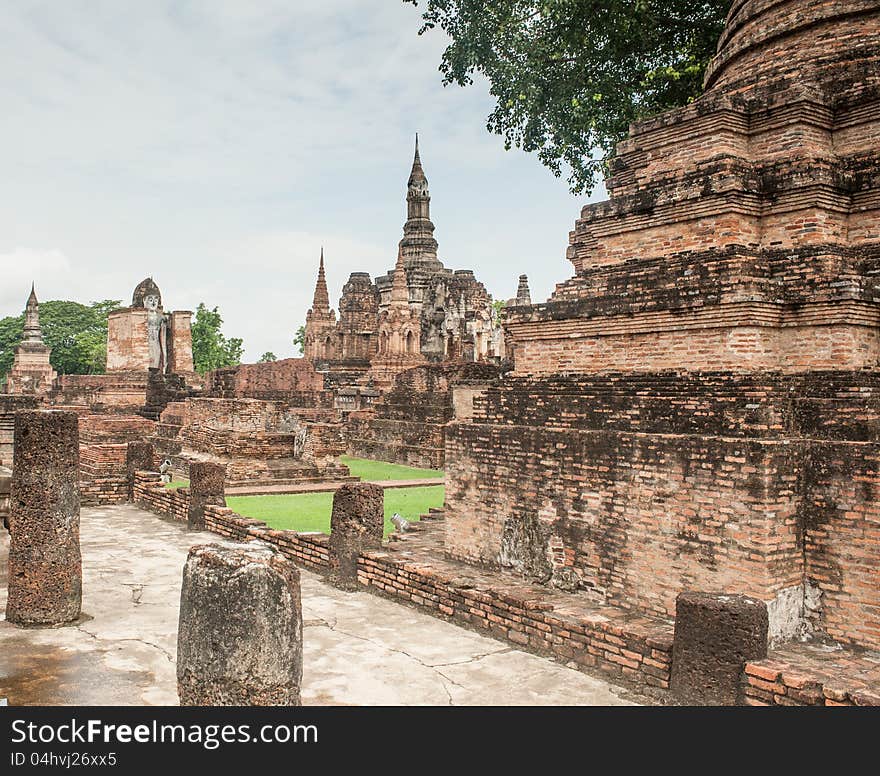 Sukkotai archeological park,ancient capital of thailand