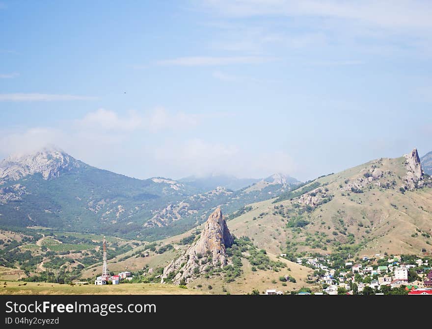 Village in the mountains