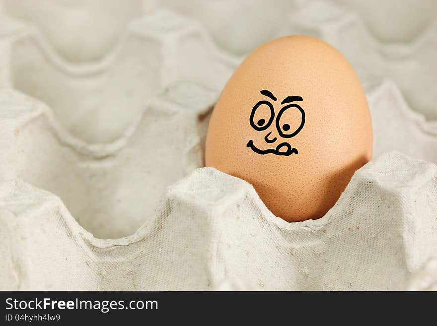 Eggs with faces