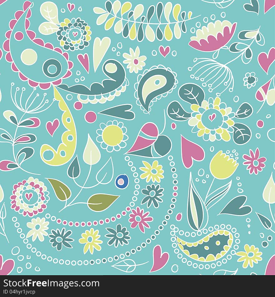 Pattern With Plants And