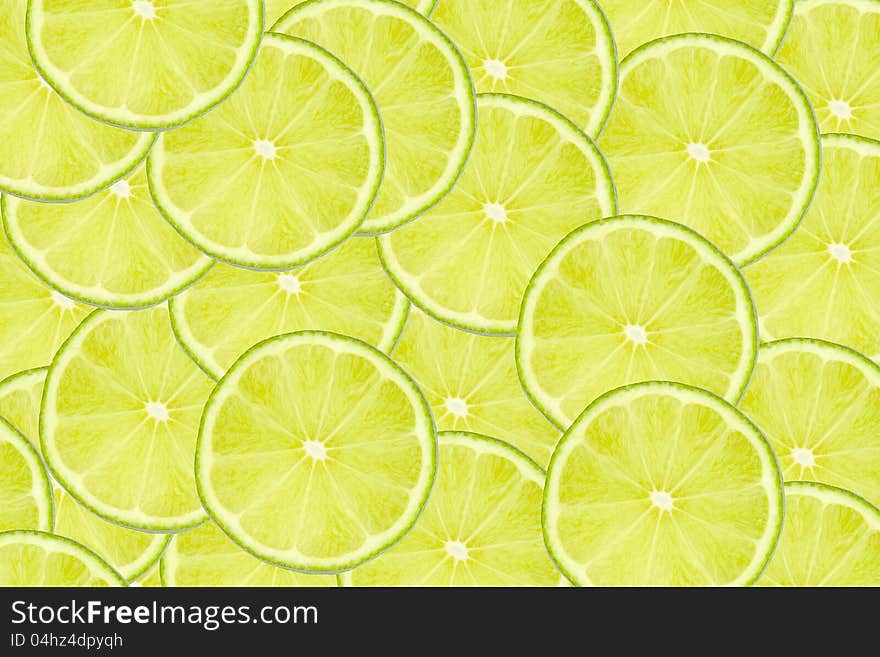 Slices of lime