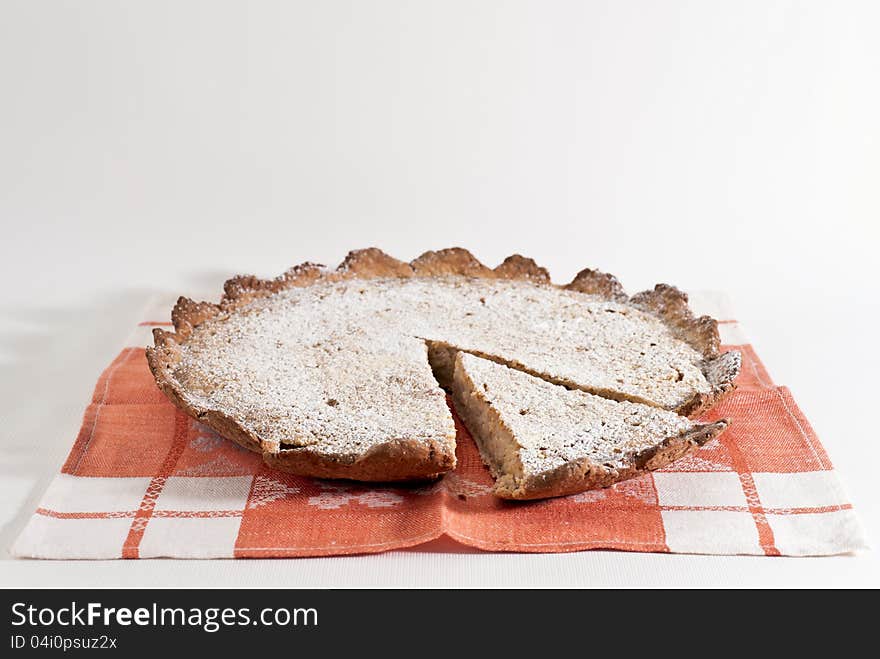 Cake on the table-napkin