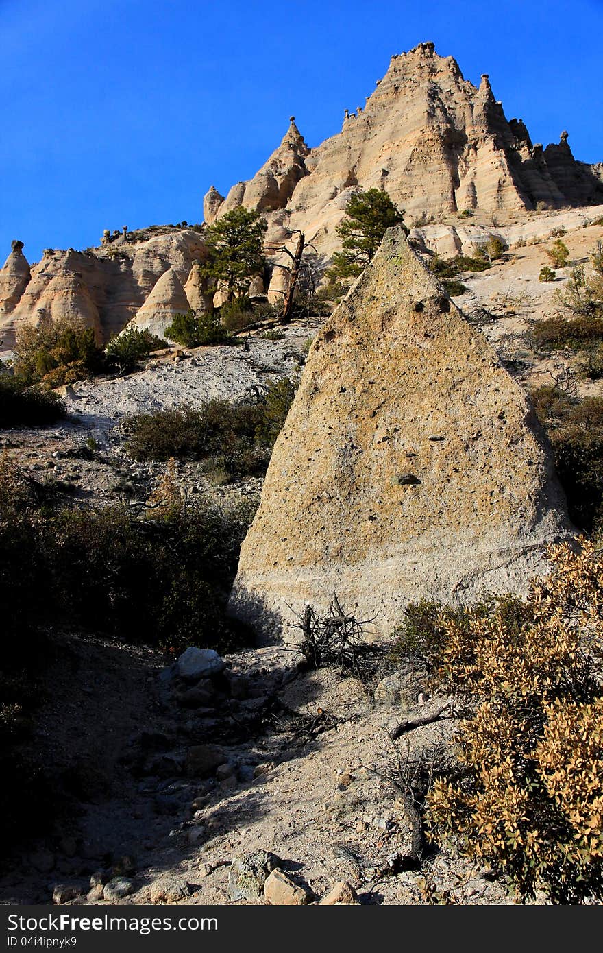 Hill side tent rocks