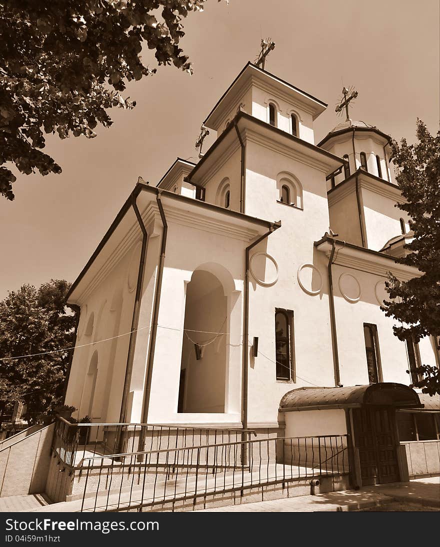 Image of a bucharest city church. Image of a bucharest city church