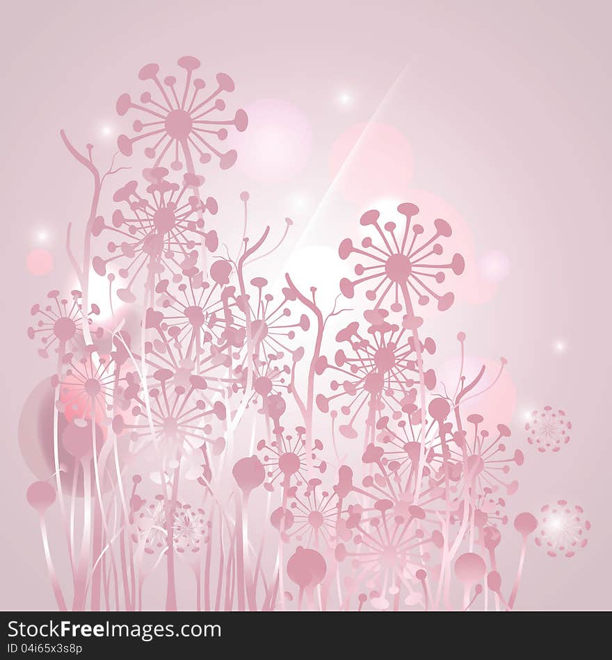 EPS10 abstract floral background. Vector illustration. EPS10 abstract floral background. Vector illustration