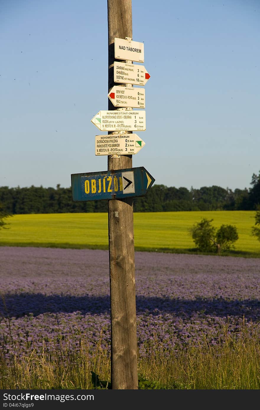 Landmark in the landscape for tourists. Landmark in the landscape for tourists