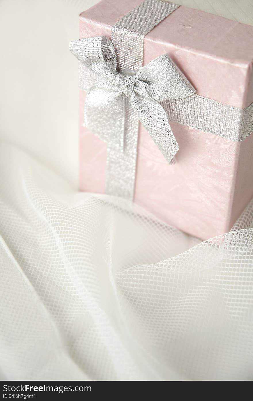 Gift box on white