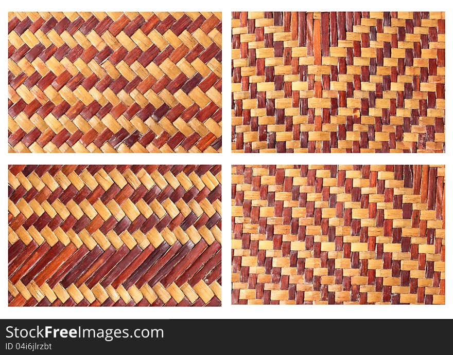 Handcraft weave texture natural wicker