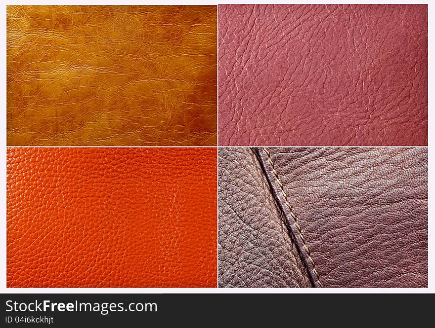 Close up of leather texture