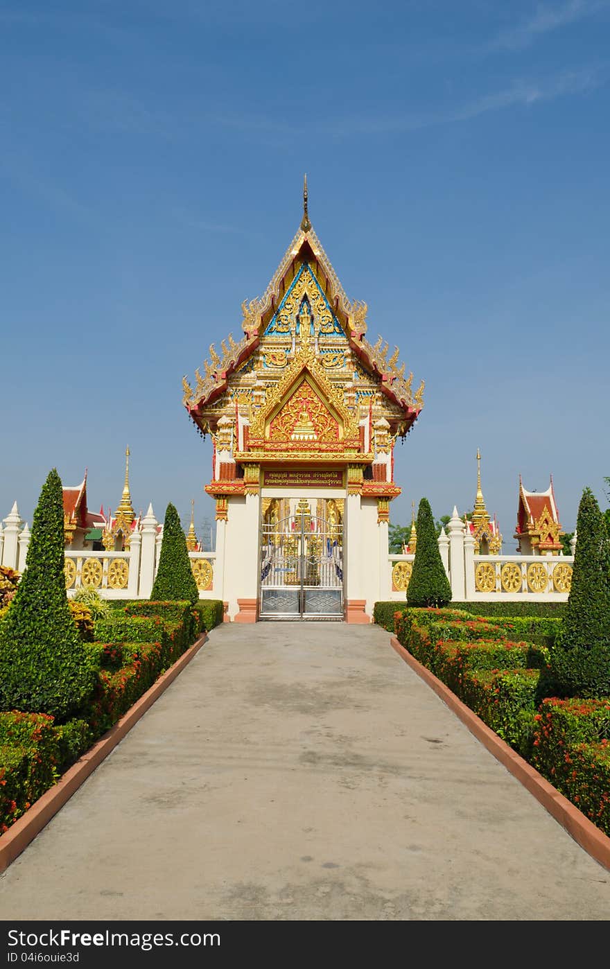 Thai Temple Church Door