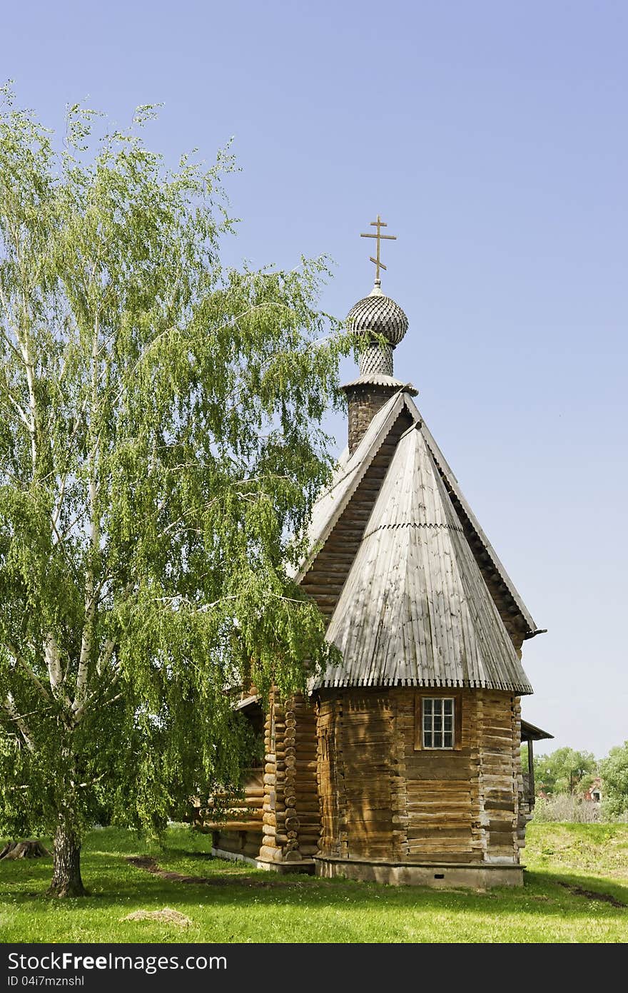 Russian Wooden Church. Suzdal.