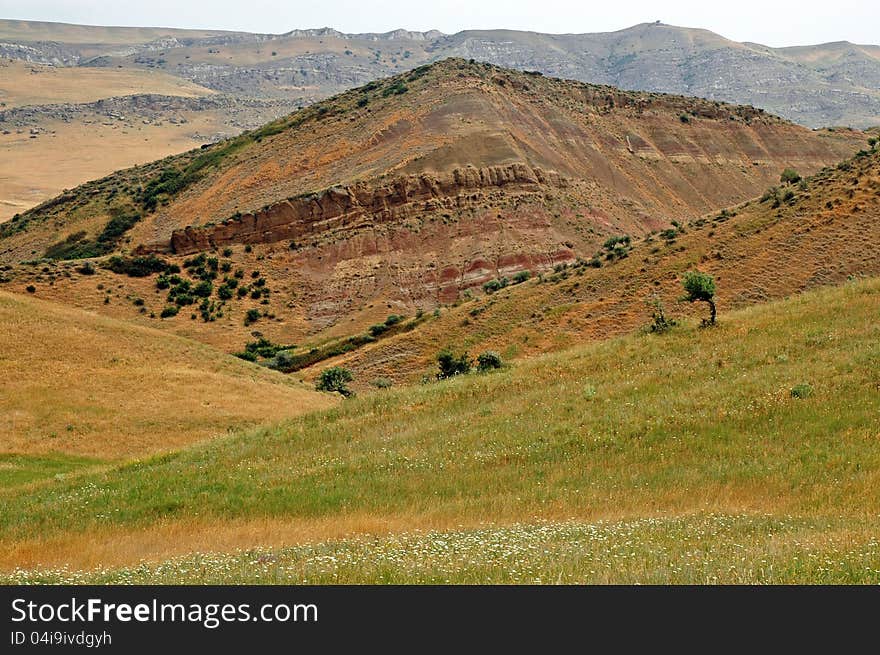 The border between Georgia and Azerbaijan, David Gareja, Caucasus