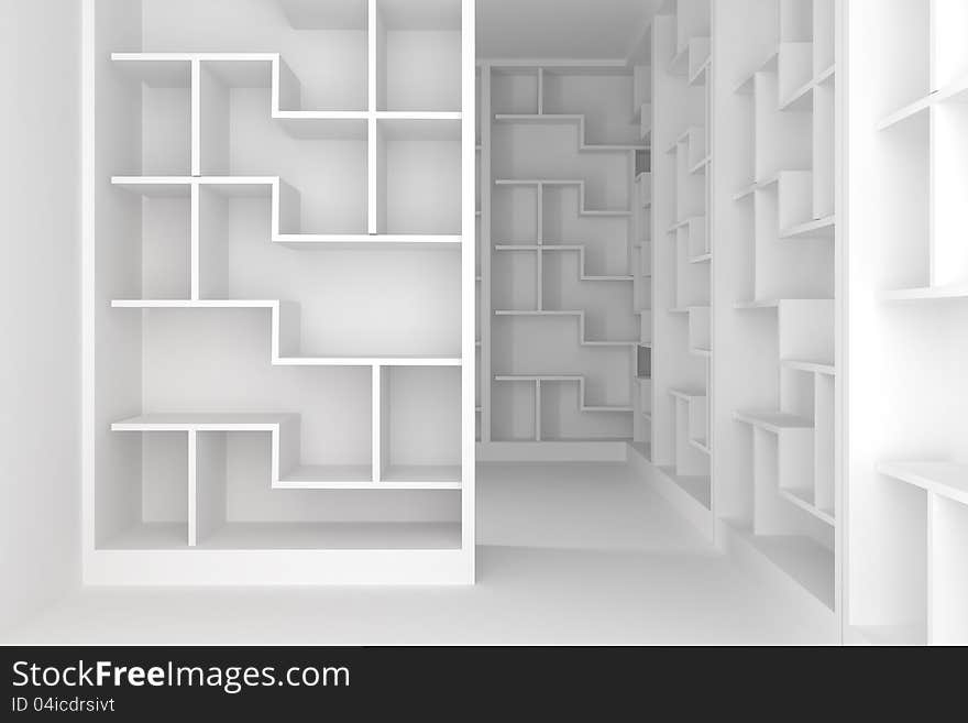 Shelves room