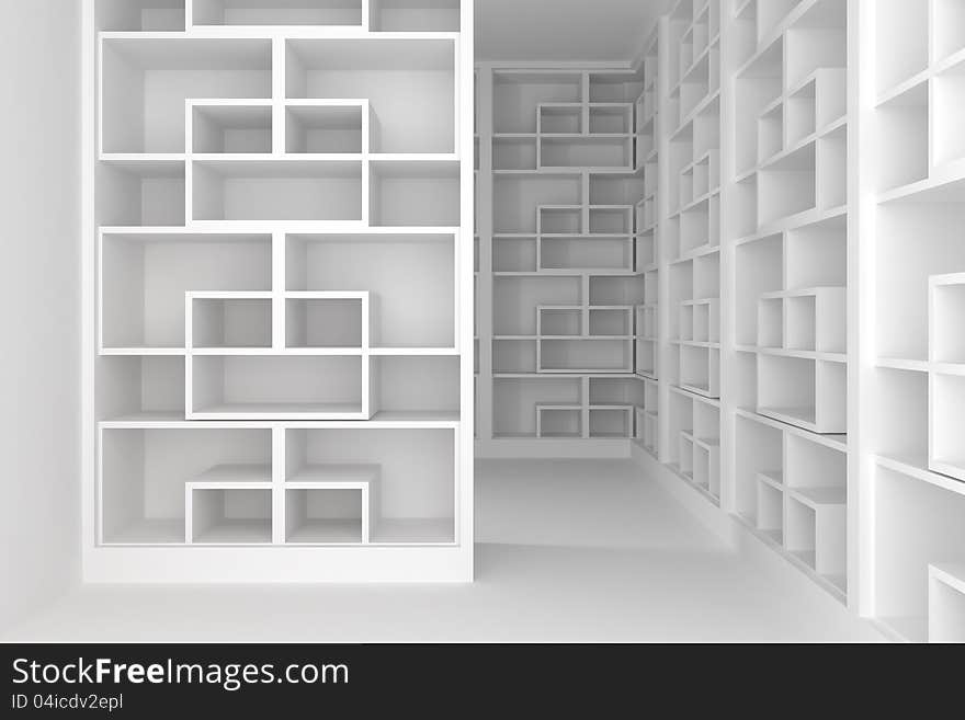 Shelves room