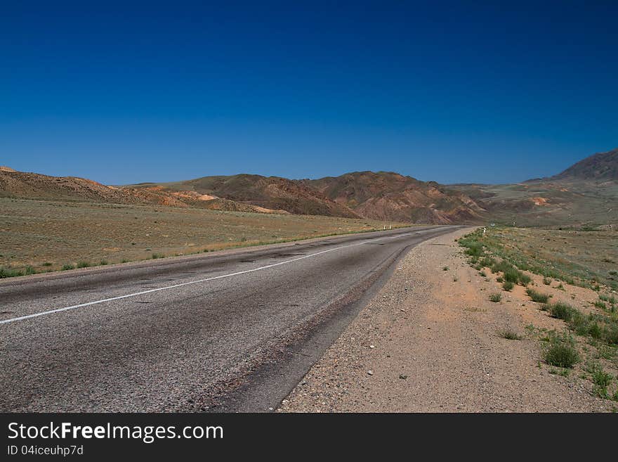 A beautiful winding country road through the hills