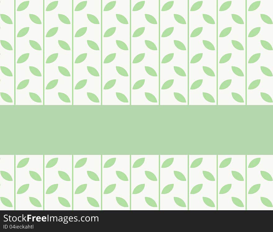 Seamless pattern of leaves