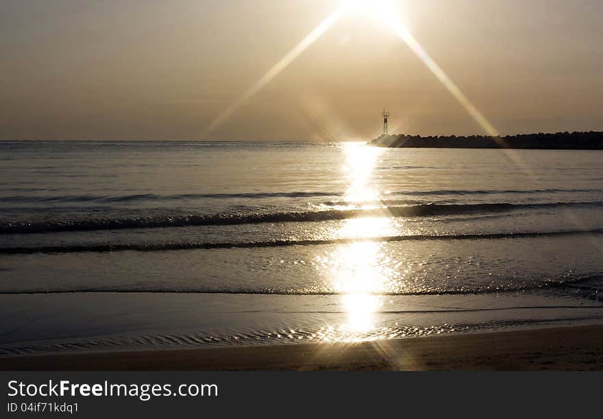 Seascape At Sunrise