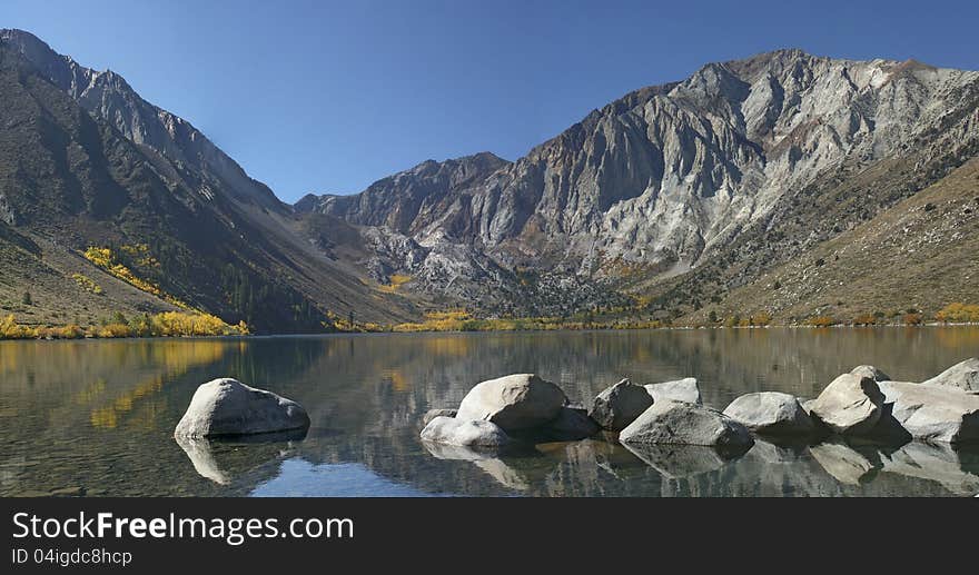 Convict Lake in the eastern Sierra Nevada Mountains of California