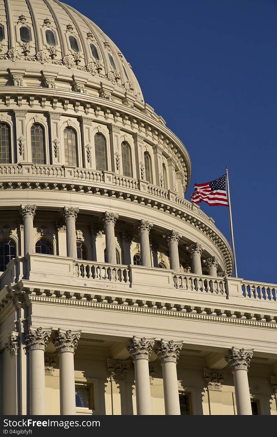 Washington DC , Capitol Building - detail, US