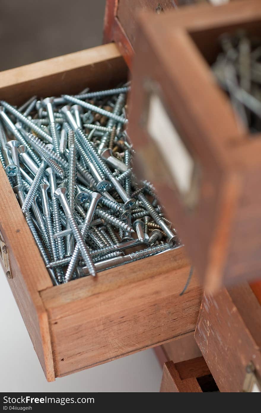 Shallow Focus Box of Screws