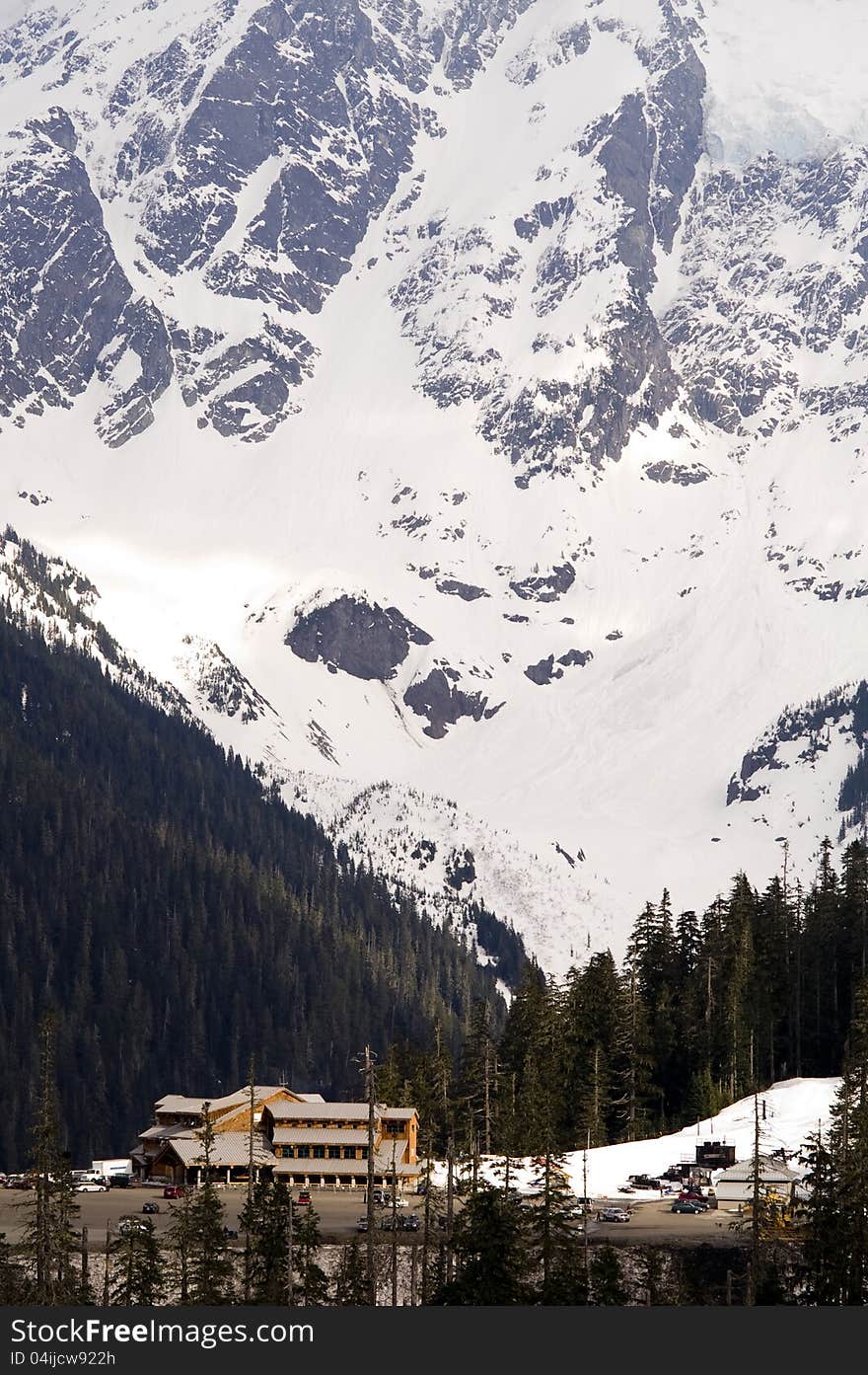 Ski Resort High Mountains Mt Baker Washington