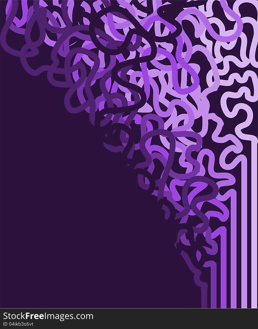 Abstract dark purple background with curved lines. Abstract dark purple background with curved lines